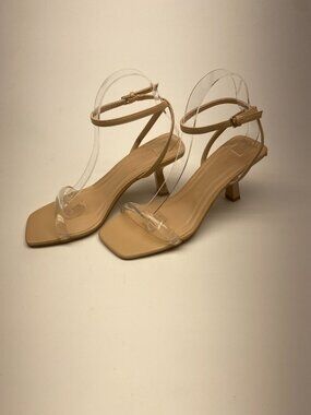 Open Edit Womens Taytum Ankle Strap Sandal  Sz 8